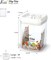 Flip Tite Food Storage Container 5” LARGE Air Tight Lid Easy Lock Top Plastic Canister Jar for Kitchen Pantry Organization Sugar Flour Rice Oat Protein Baking Powder Pet Treat Organizer (1.8qt)